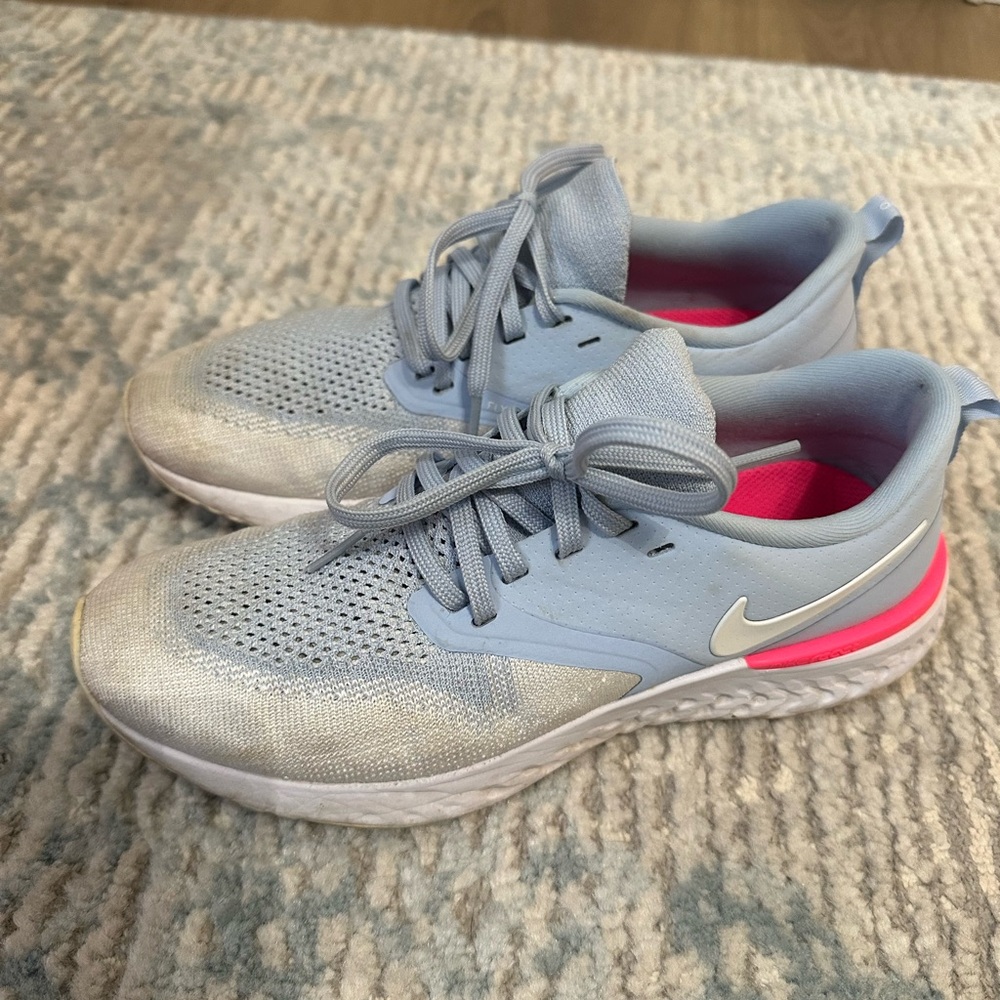 Nike Blue and Pink Running Shoes